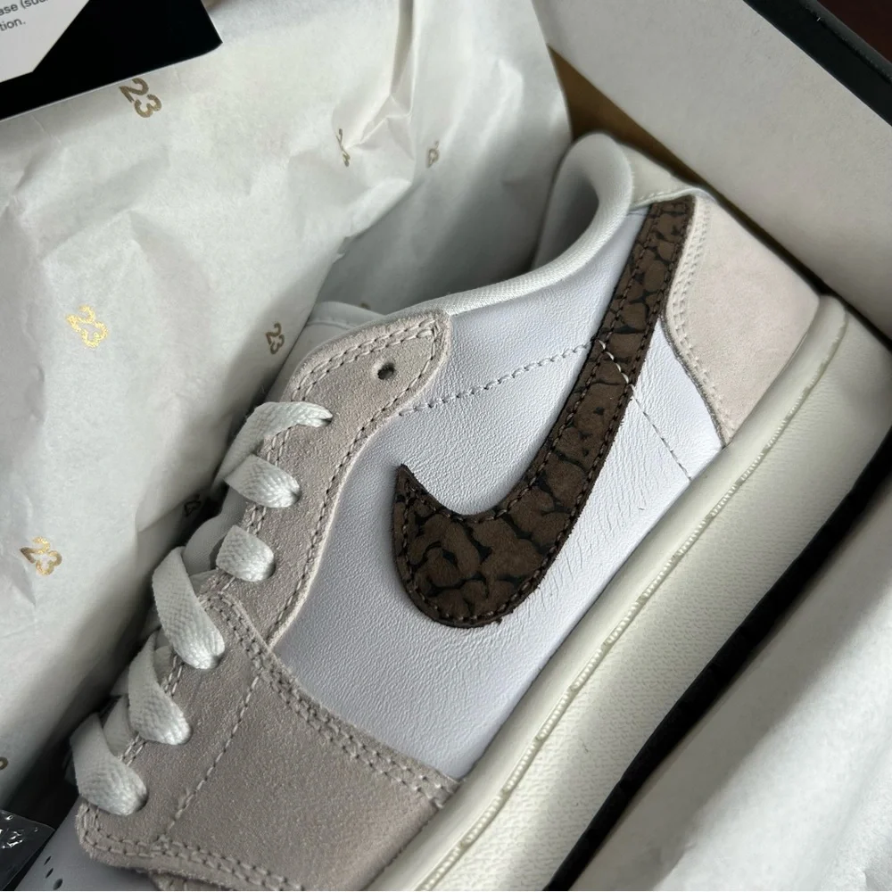 Jordan 1 Retro Low Golf Light Orewood Elephant (8.5M/10W) - Picture 7 of 12